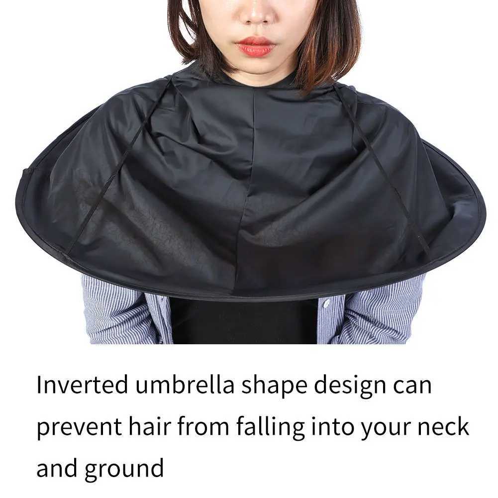 Professional Barber Cape Folding Umbrella Hair Cutting Corner Waterproof Haircutting Apron Home Haircutting DIY Tool W240814
