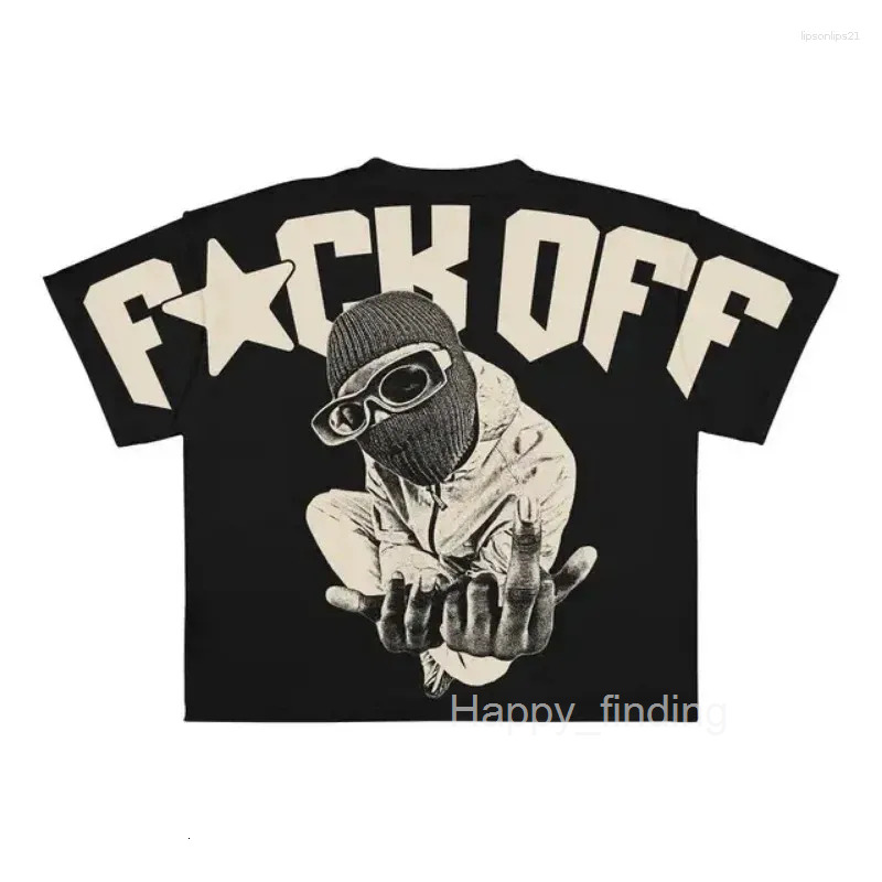 Mens T Shirts Y2K Harajuku Shirt Men Hip Hop Gothic Graphic Print Oversized Cotton Tshirt Punk Short Sleeved Streetwear Casual Tops Tees