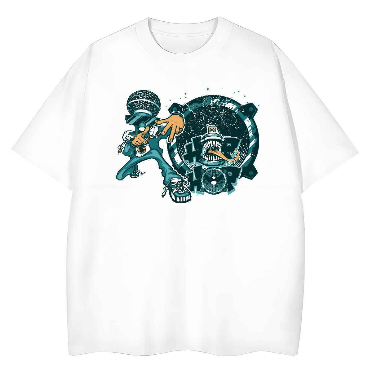 Loose Mens Tshirts Street wear Hip Hop 230g Cotton Custom Anime Short Sleeve Soft ET Mens T Shirts 2024 Summer Polos