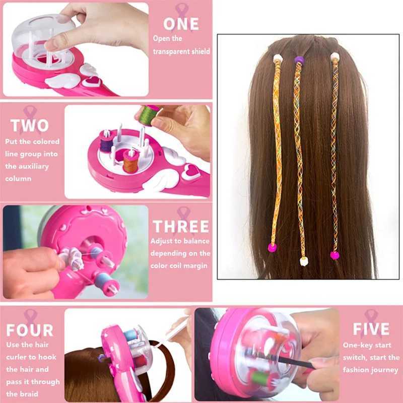 Electric Automatic Hair Weaving Machine DIY Weaving Hair Style Tool Twisting Weaving Machine Hair Weaving Toy W240814