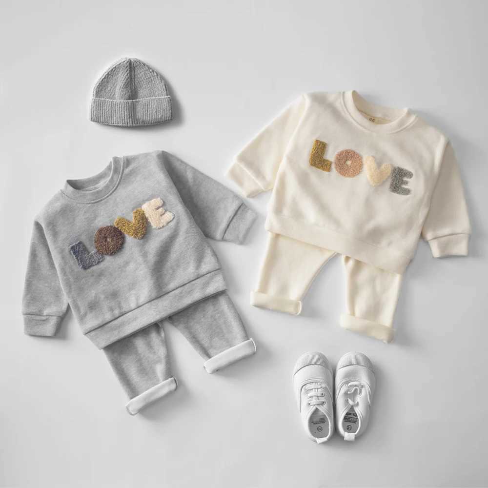 Clothing Sets Baby Clothes Sets Infant Spring Autumn Kids Outfits Baby Hoodie Sweatshirt Suit Children Cotton Tops + Pants Baby Clothing Set