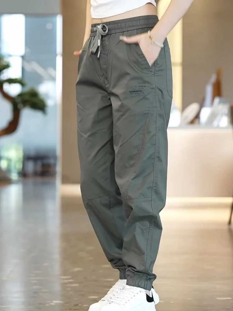 2024 Summer Mens Thin Breathable Outdoor Pocket Casual Work Pants Fashion Loose Color Harlan Pants Oversized PantsW240725