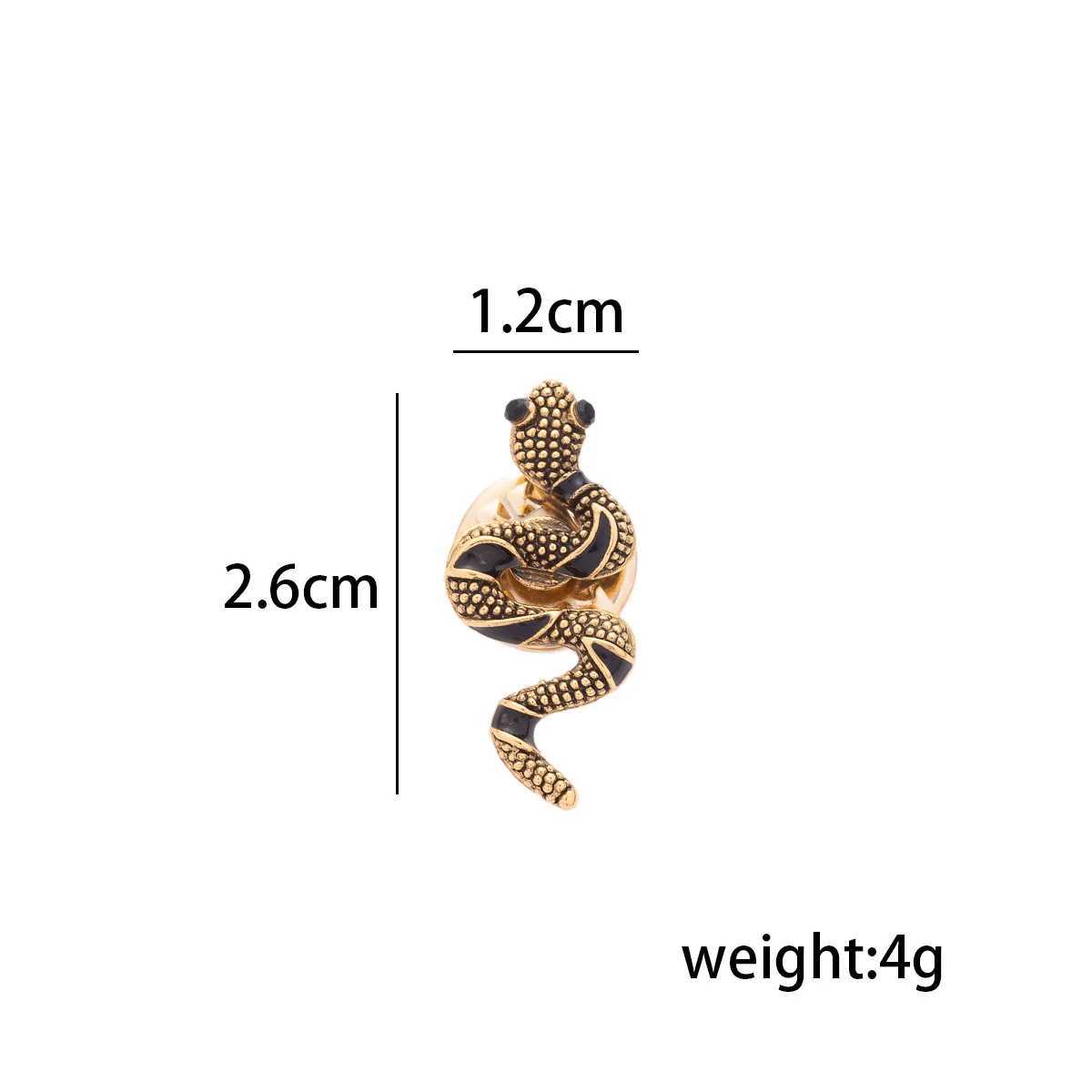 Exquisite Fashion Mini Snake Cobra Animal Brooch Mens Punk Trend Business Party Clothing Pin Jewelry W240815