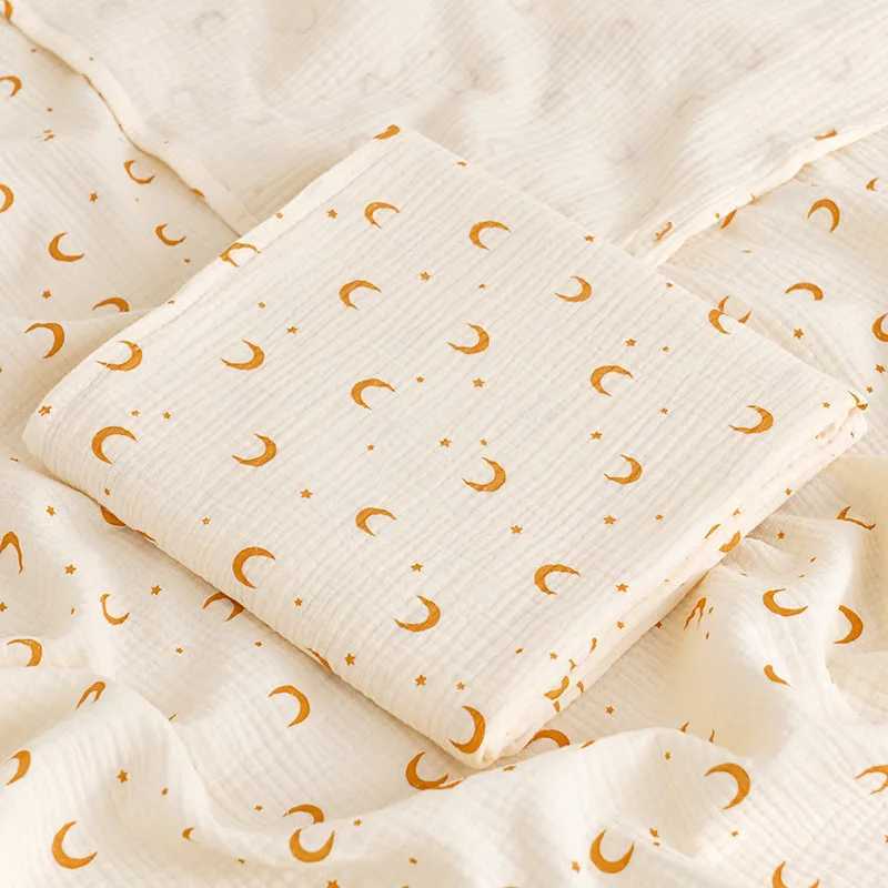 Baby Blanket Newborn Muslin Swaddle Cotton Bath Towel Summer Stroller Cover Wrap Gauze Toddler Sleep Blanket Baby Items Y240815