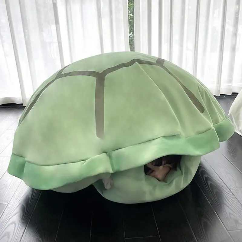 80cm Turtle Shell Plush Blanket Soft Wearable Tortoise Sleeping Pillow Home Sofa Decoration Birthday Children Day Gift For Kids Y240815