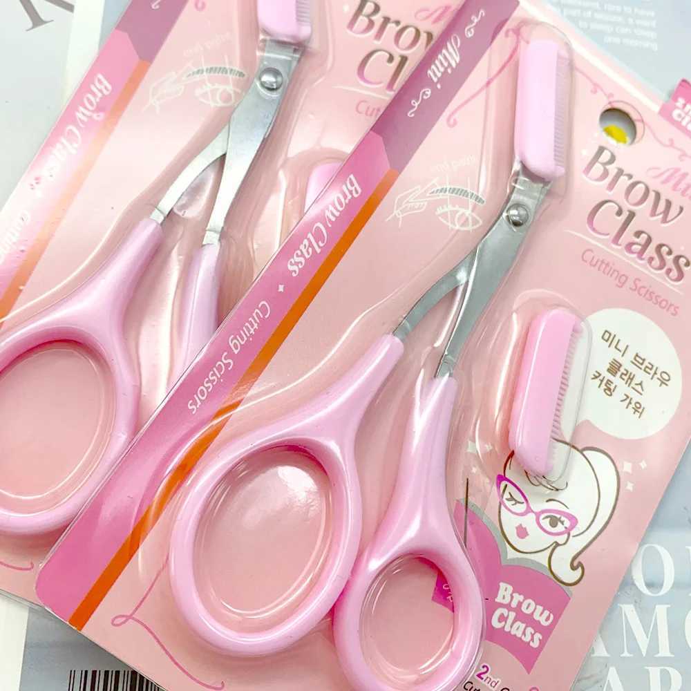 Eyebrow trimmer with comb mens eyelash clipper safe stainless steel facial shaver makeup and beauty clipper W240814