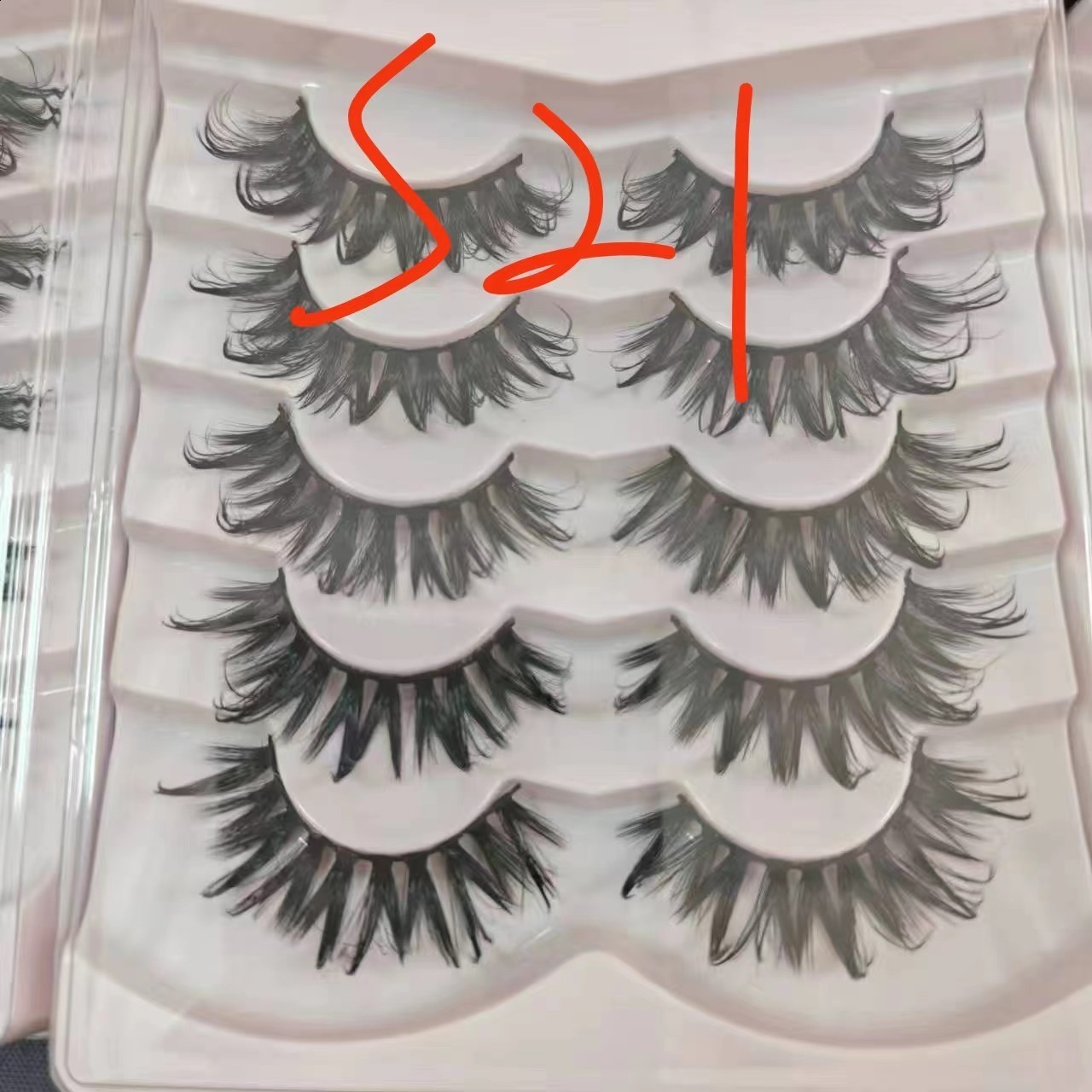 Wet False Eyelash Wet Eyelash Wind Dense Cosplay Eyelash 50d60d80D 240624