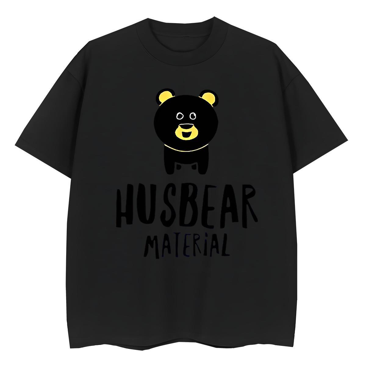 Unisex T Shirts Men bear Breathable Short Sleeve High Street Hip Hop Plus Size Custom 230g 100% Cotton Couples T Shirts 2024 Top Tees