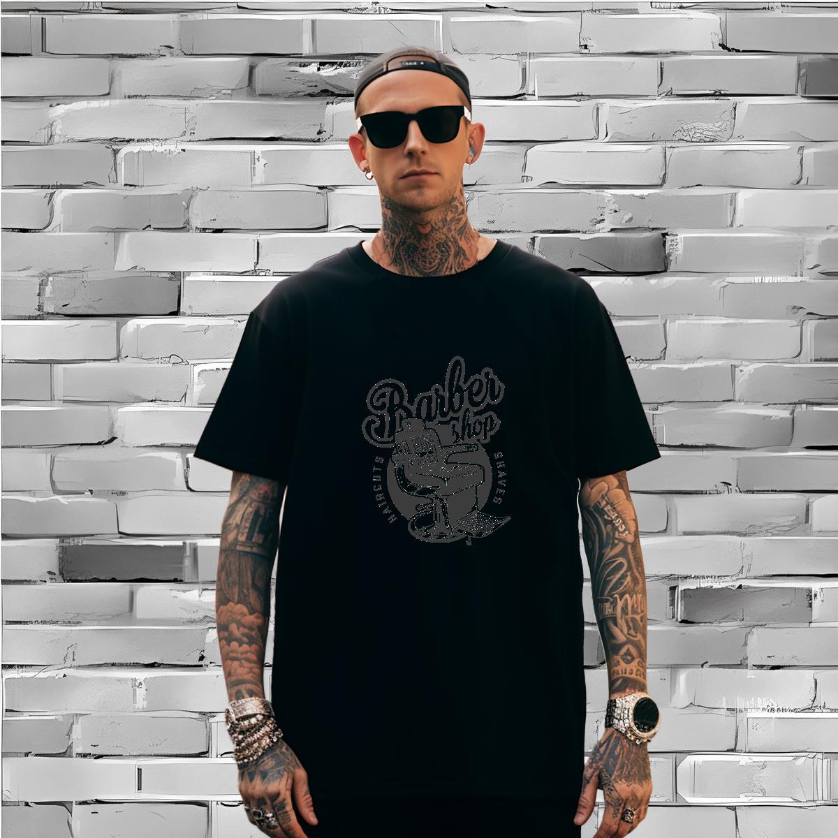 Designer tool Men T Shirts Street Wear Mens Tshirts 230g 100% Cotton 2024 Summer Breathable Short Sleeve Graphic Polos