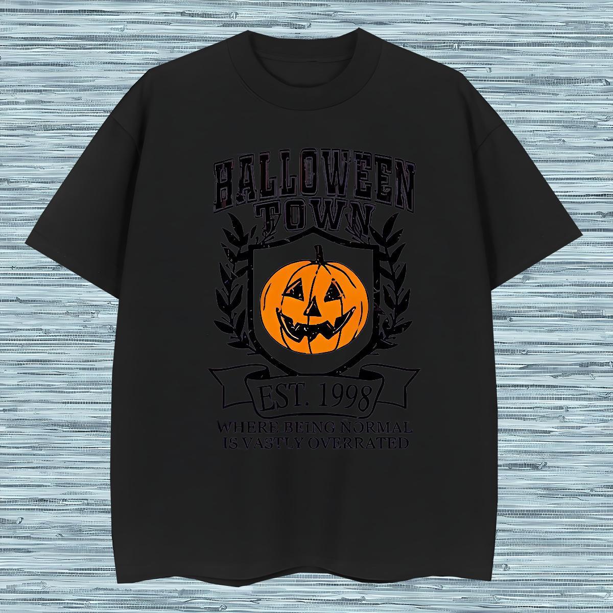 High Quality Man T Shirts pumpkin Breathable Casual Cartoon Printing L-4XL 230g 100% Cotton Men Tshirts Casual New Tees