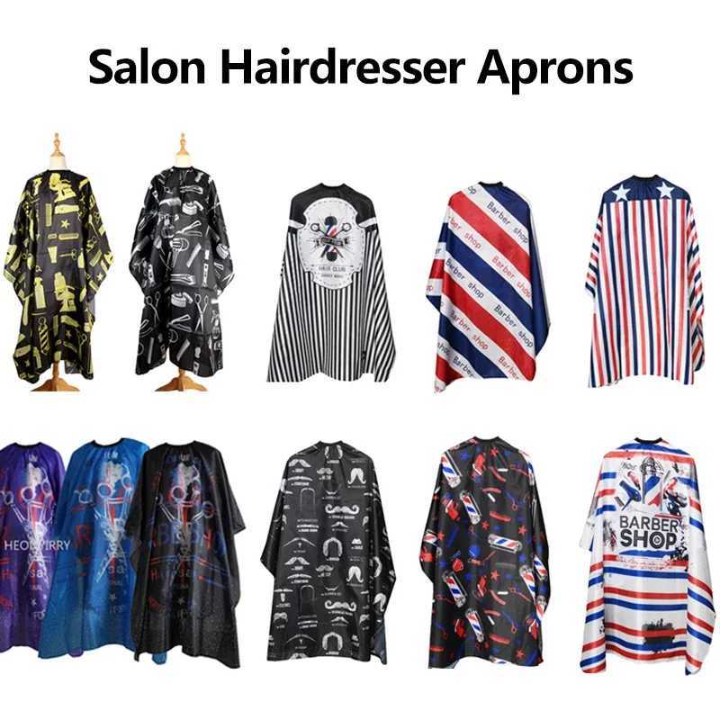 Barber Apron Hairdressing Corner Salon Barber Cloth Hairdressing Barber Pattern Waterproof Hair Corner Accessories W240814