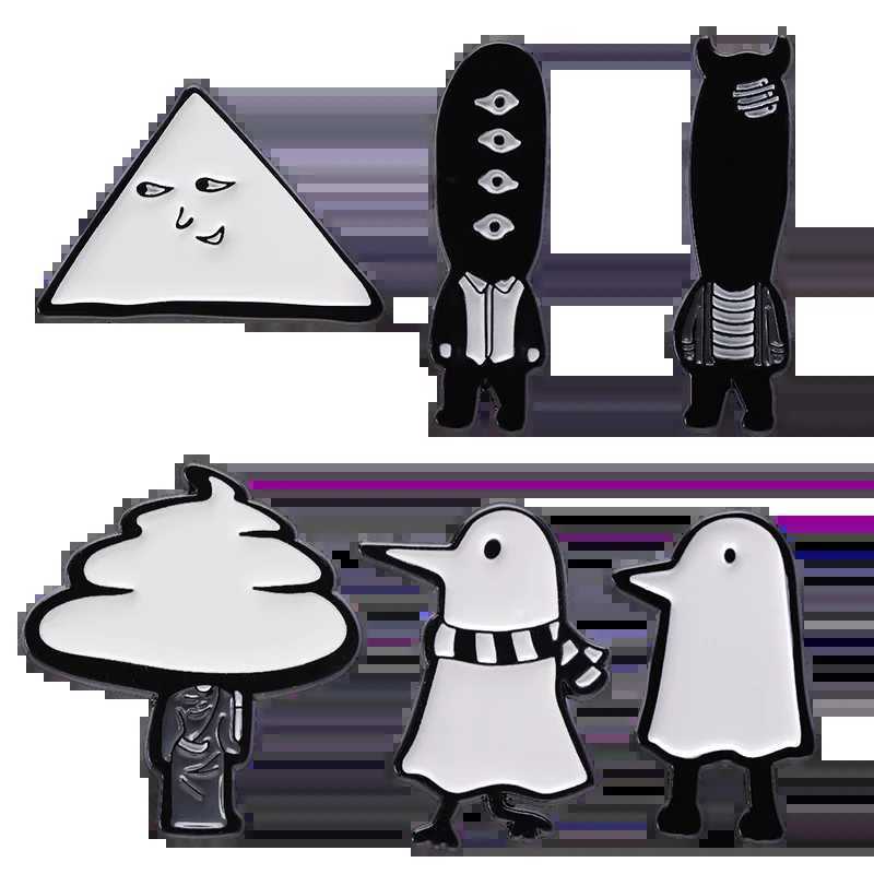 Cartoon Oyasumi Punpun enamel pin custom animal wholesale badge cute skylark lapel gift goodnight punk brooch W240815