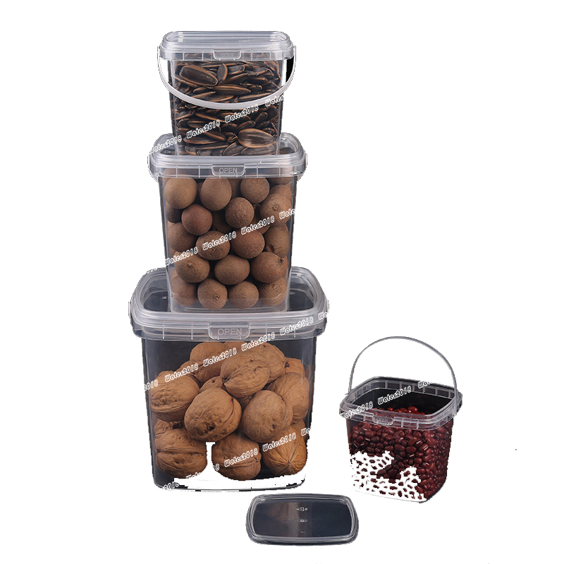 68OZ Square Deli Containers with Lids Clear Plastic Food Storage Containers Airtight Deli Containers