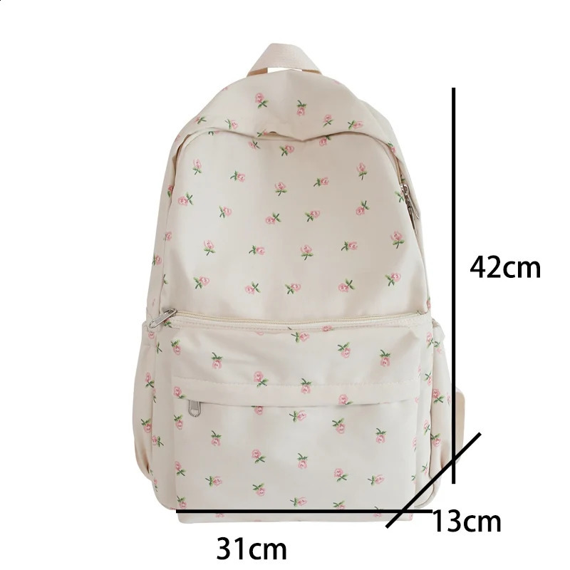 Women College Student Backpack Double Shoulder Large Capacity Travel Laptop Rucksack Book Schoolbag For Teenage 240813