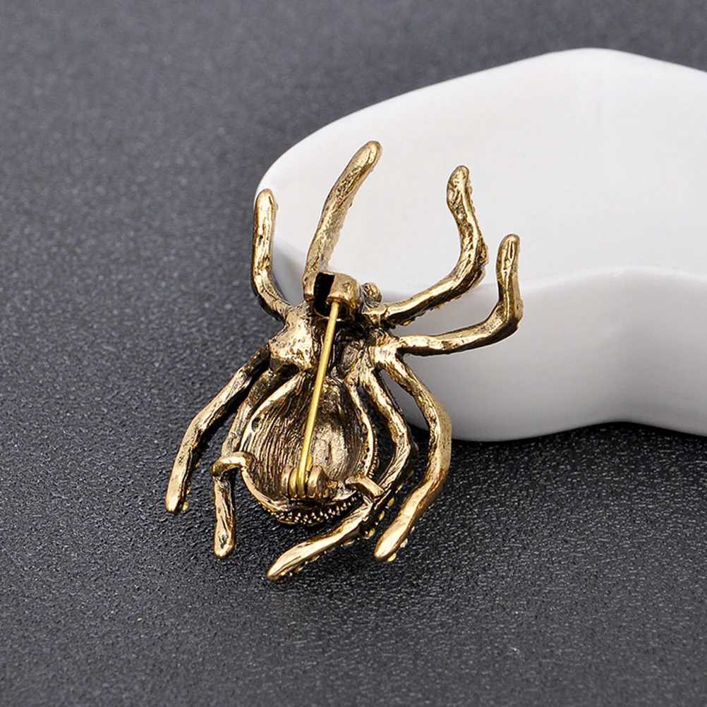 Water Diamond Spider Retro Brooch Wear Animal Crystal Sweater Every Day Attractive Design Alloy Brooch W240815