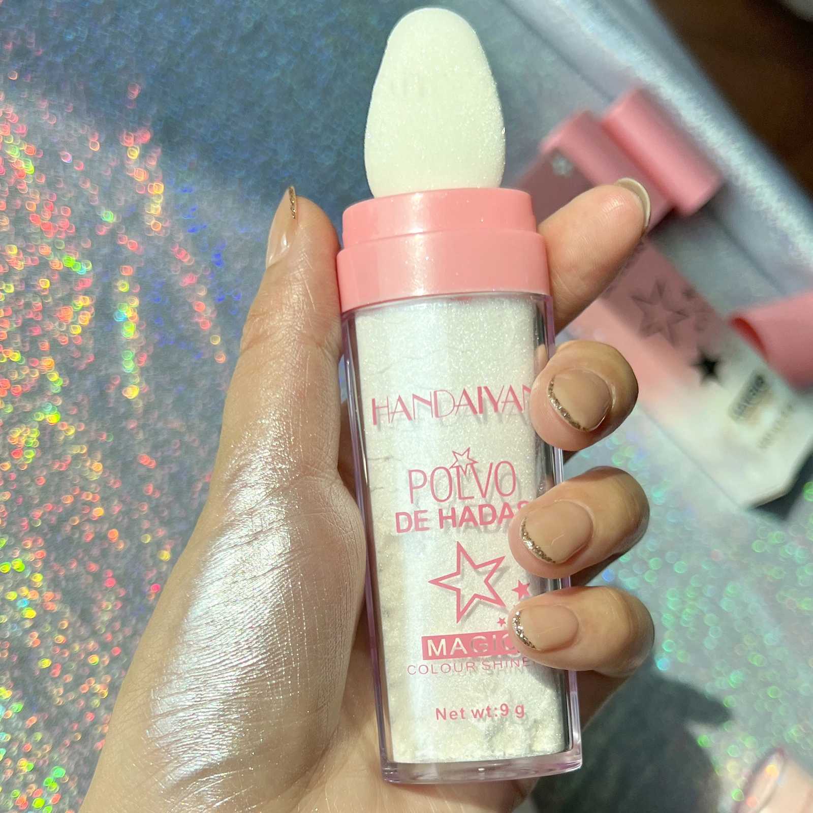 Fairy Highlight Pat Powder Full Body Highlight Brightening Natural Three-dimensional Contouring Blush Y240815