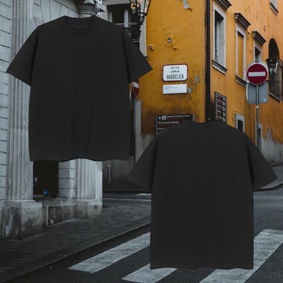 T-Shirts 100% Cotton 230g terror Casual Daily Wear Breathable Short Sleeve Custom Cartoon Men Tees Fashion TOP Quality Clothes