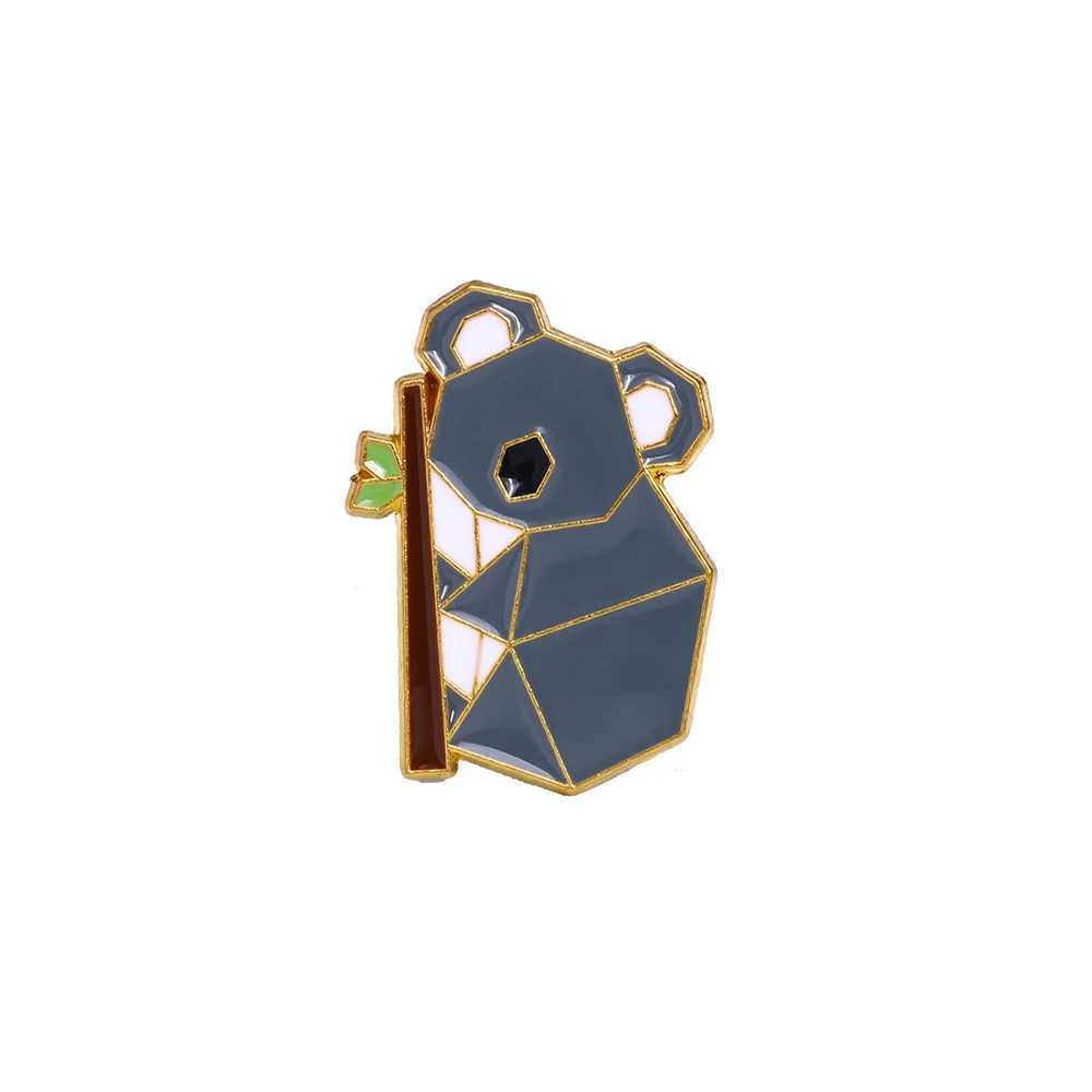 Cute animal chest womens fashionable enamel acrylic fox rabbit panda alpaca koala small badge cartoon pin brooch decoration W240815