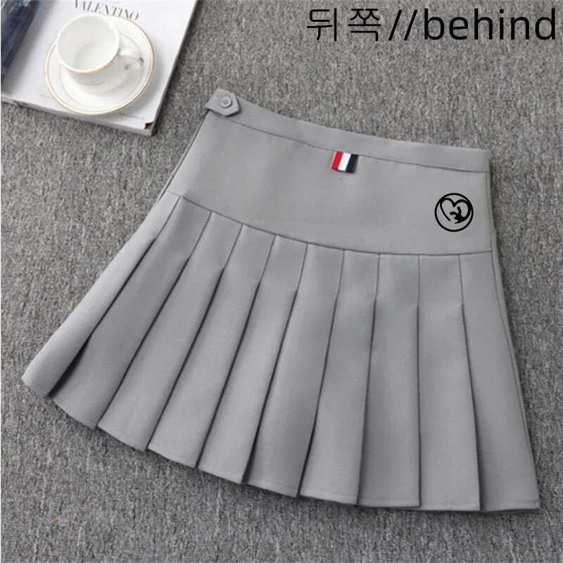 Women Sports Middle Waist Double Layer Pleated Skirt Golf Equipment Tennis Athletic Half Skirts with Safety Pants s