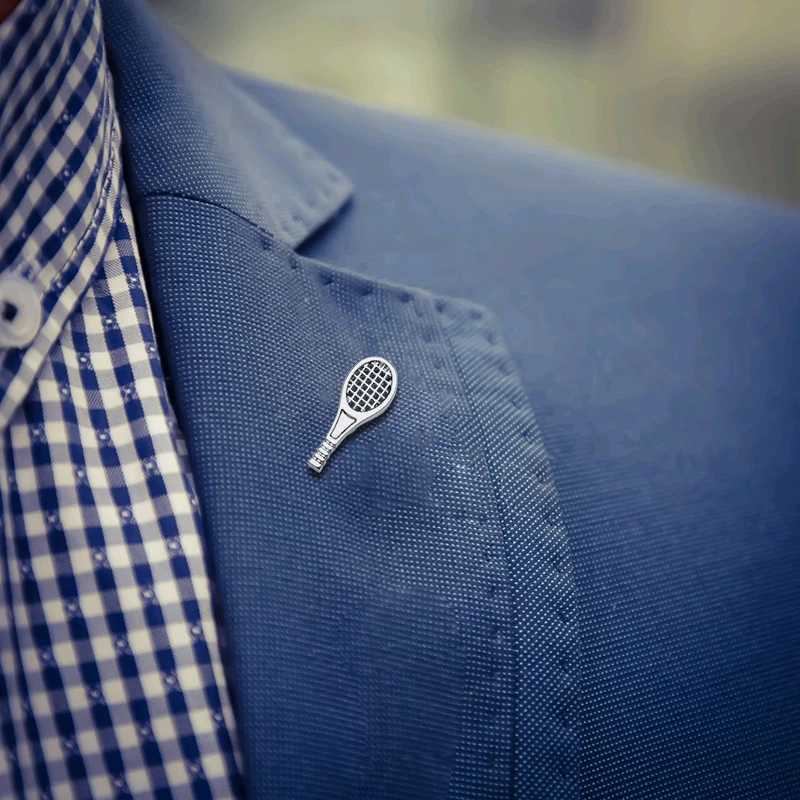 KFLK fashion tennis racket brooch Exquisite brand brooch Womens clothing badge brooch Jewelry wholesale W240815