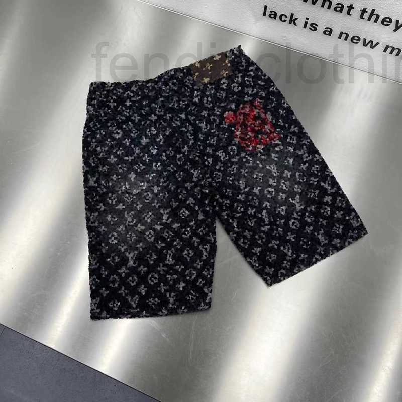 Men's Jeans Designer Straight Jeans, Loose High Street Trendy Denim Shorts, 2024 Cropped Pants, Jacquard Holes Full Print Fashion Shorts IGON