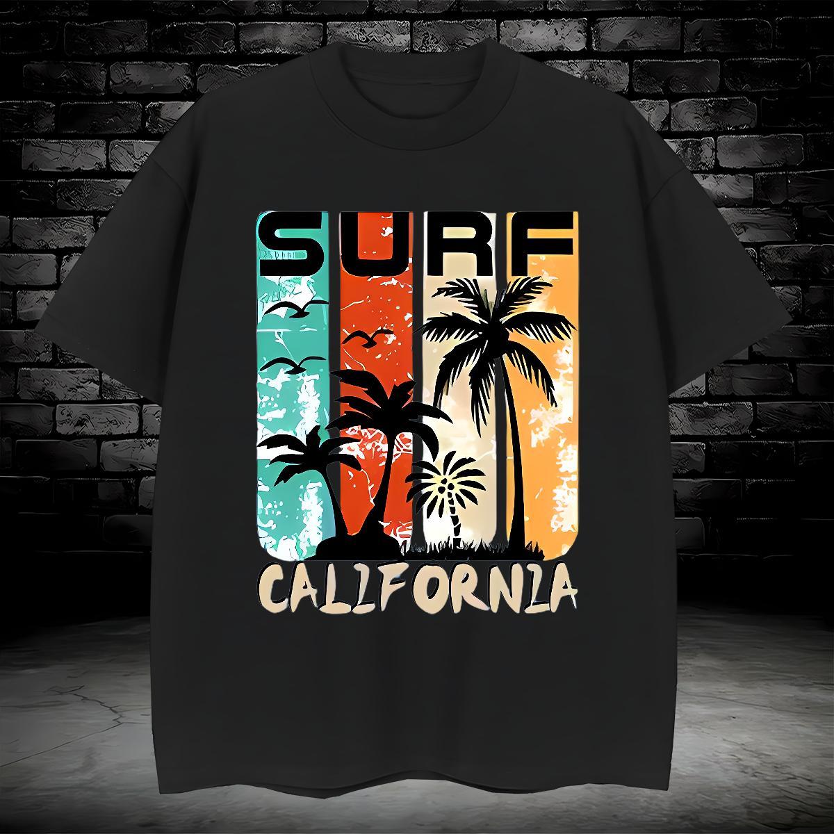 T-Shirts for Men 230g Pure Cotton tree Street wear Hip Hop Breathable Short Sleeve Anime Men Clothes T-Shirt DIY Brand Tops Shirt