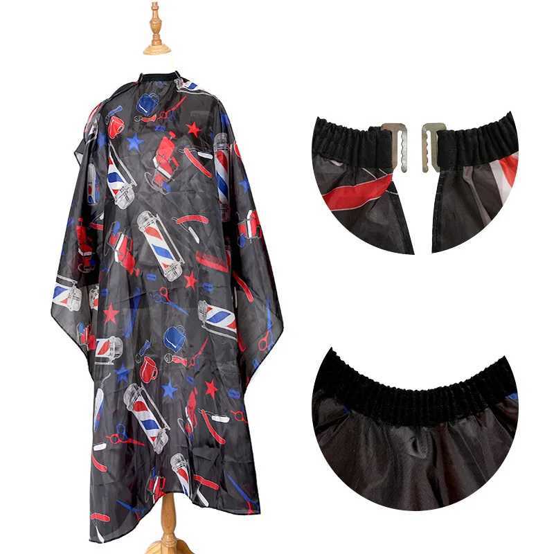Hairdressing Coth pattern hair cutting waterproof cloth salon hairdresser Cape professional hairstylist retro apron hairstylist Cape W240814