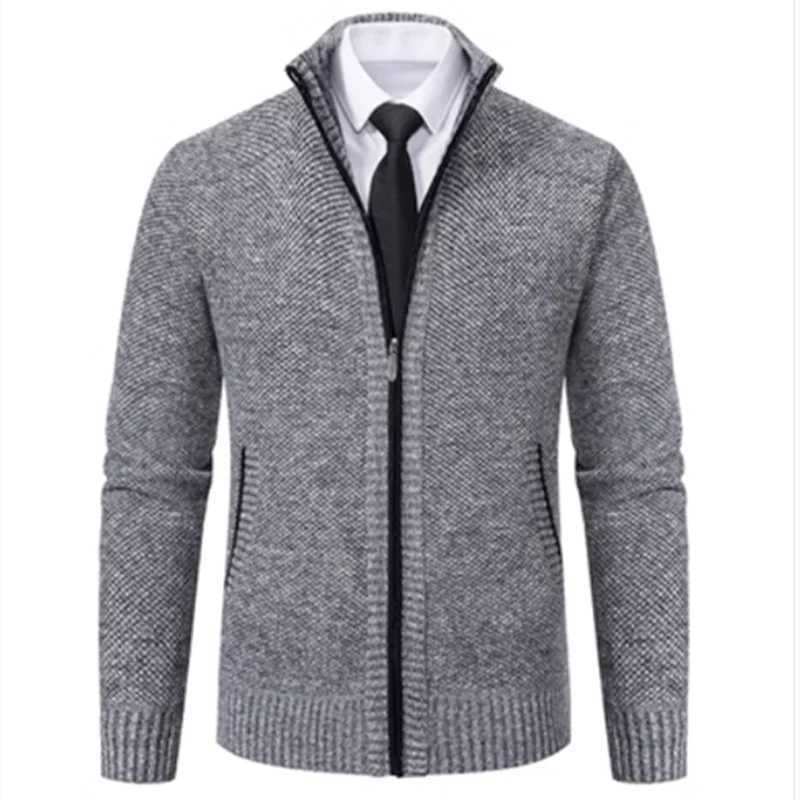 Vintage Knitted Cardigan Jackets for Men Winter Casual Long Sleeve Turn-down Collar Sweater Coats Autumn Fashion OuterwearXJ240814
