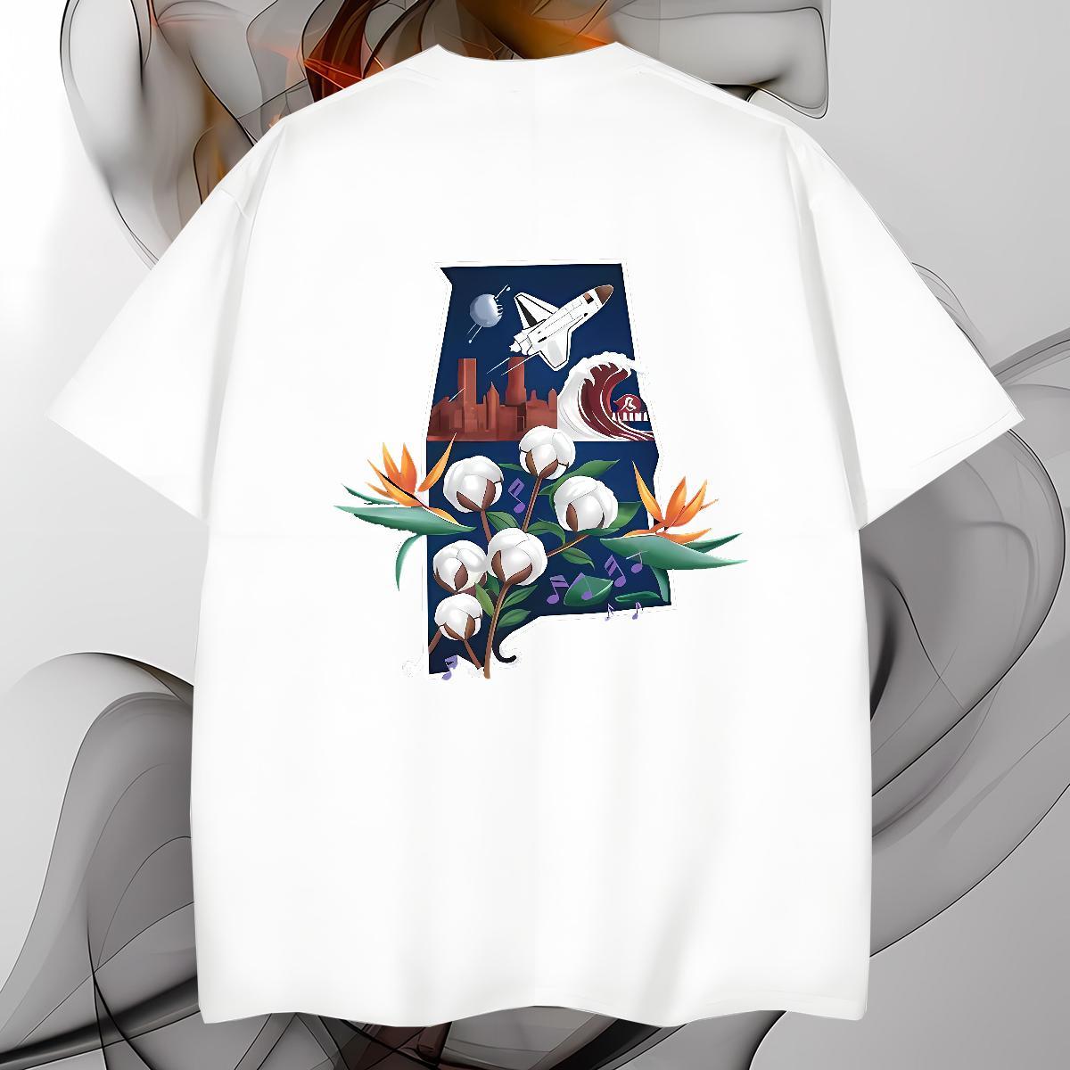 Designer plane T Shirts Men Casual Men Clothes T-Shirt 230g Cotton 2024 Summer Breathable Short Sleeve DIY Logo Oversized Clothings