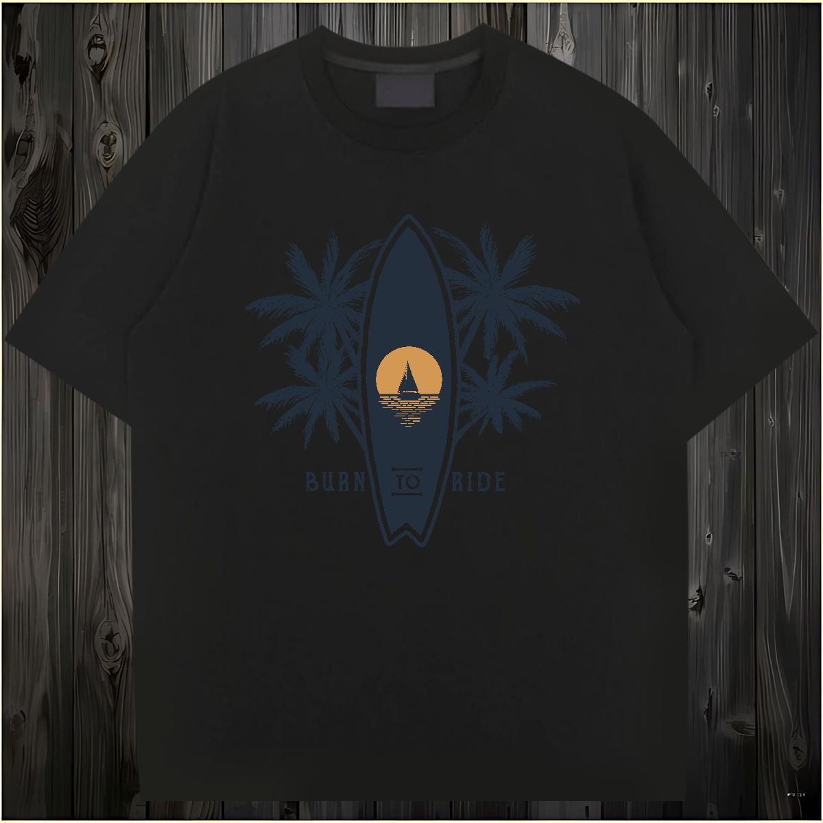 Man T Shirts 100% Cotton 230g sea Casual Breathable Short Sleeve Oversized Couples T Shirts Fashion Loose Tee Shirt