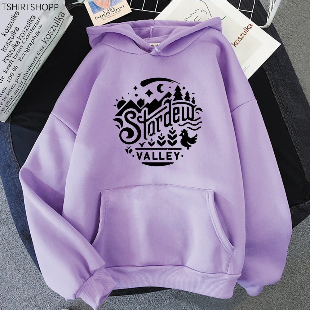Anime Stardew Valley Hoodie Cartoon Cute Women Harajuku Hoodies Funny Rerto Tops Unisex Kawaii Vintage Sweatshirts Korea Hoody 240815