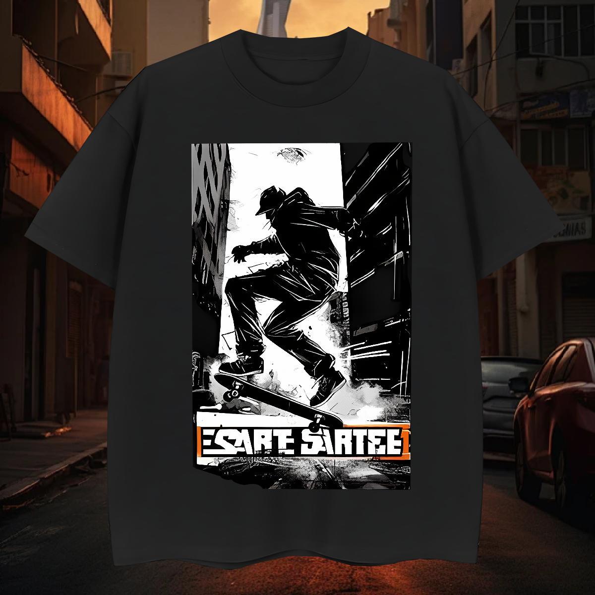 T-Shirts for Men 100% Cotton 230g game Street Crew Neck Breathable Anime Men Tees Customized Soft Wear
