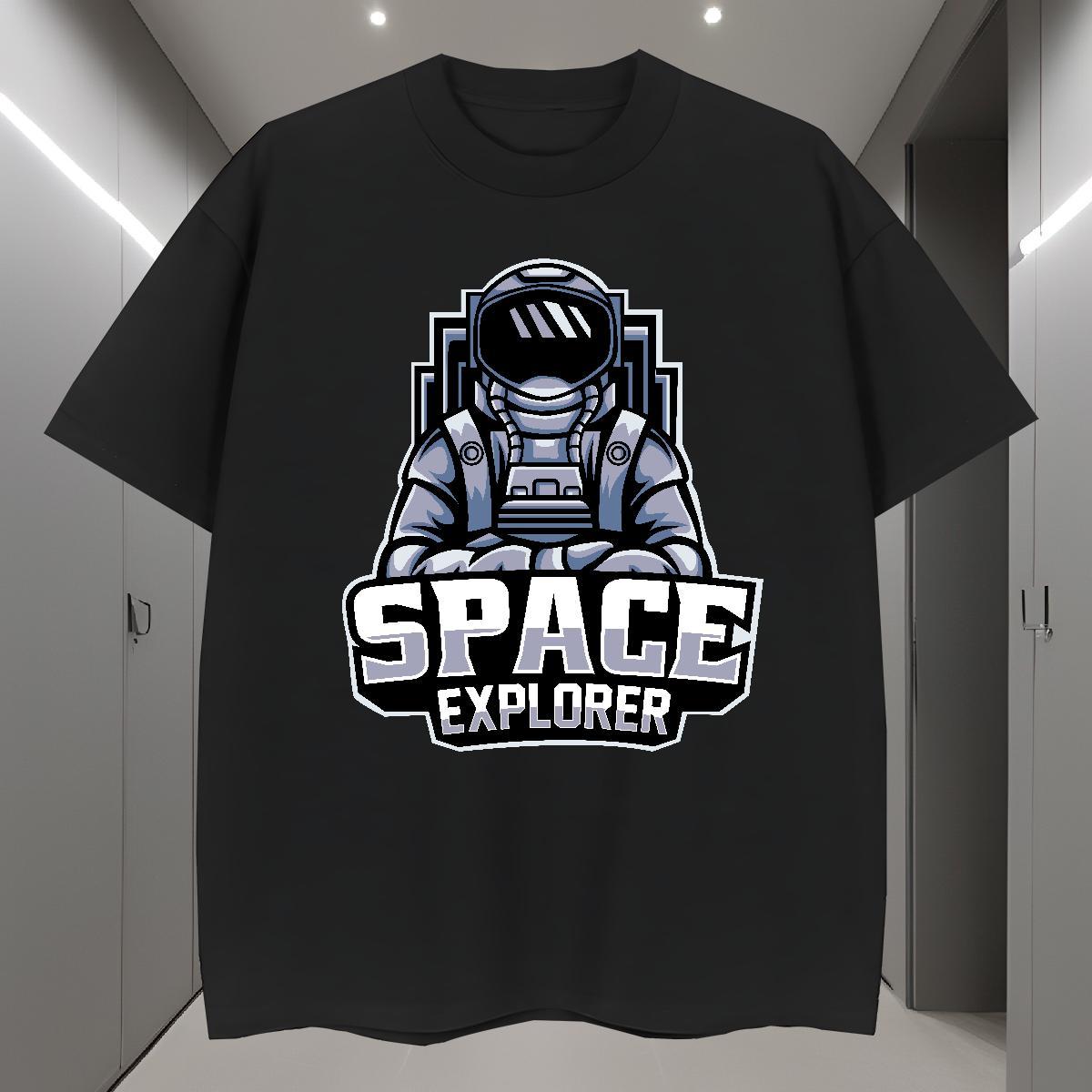 T-Shirts 230g Cotton universe Street Short Sleeve Soft DIY Anime Men Tshirts 2024 New Cool Wear