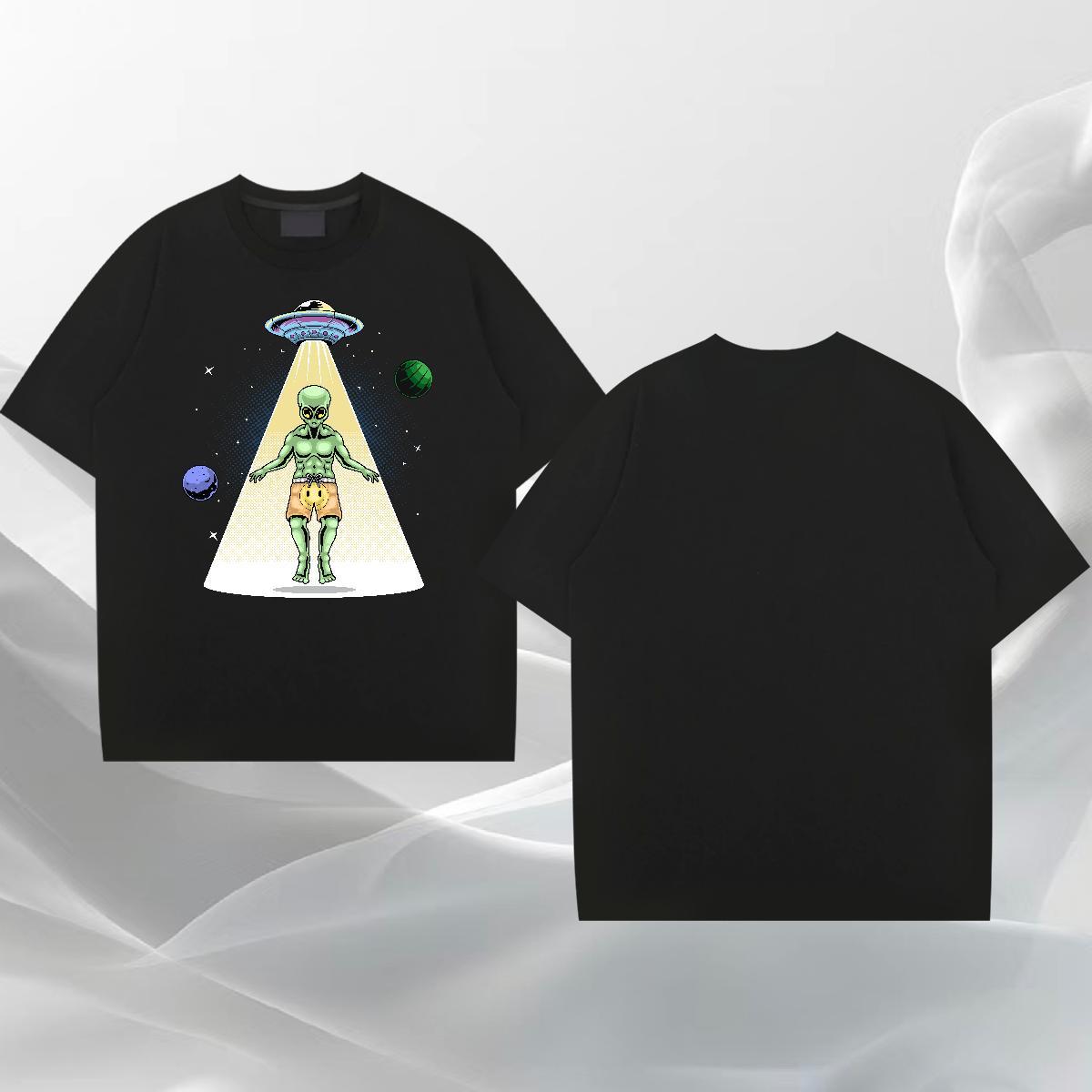 Popular Men Clothes T-Shirt Street wear Hip Hop 230g Pure Cotton Oversized 4XL Breathable Crew Neck ET T-Shirts DIY Clothings
