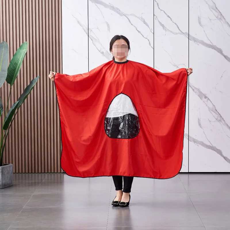 Barber Corner Salon with Transparent Window Waterproof Hair Cloak Apron Barber Shop Hair Cutting Tools W240814