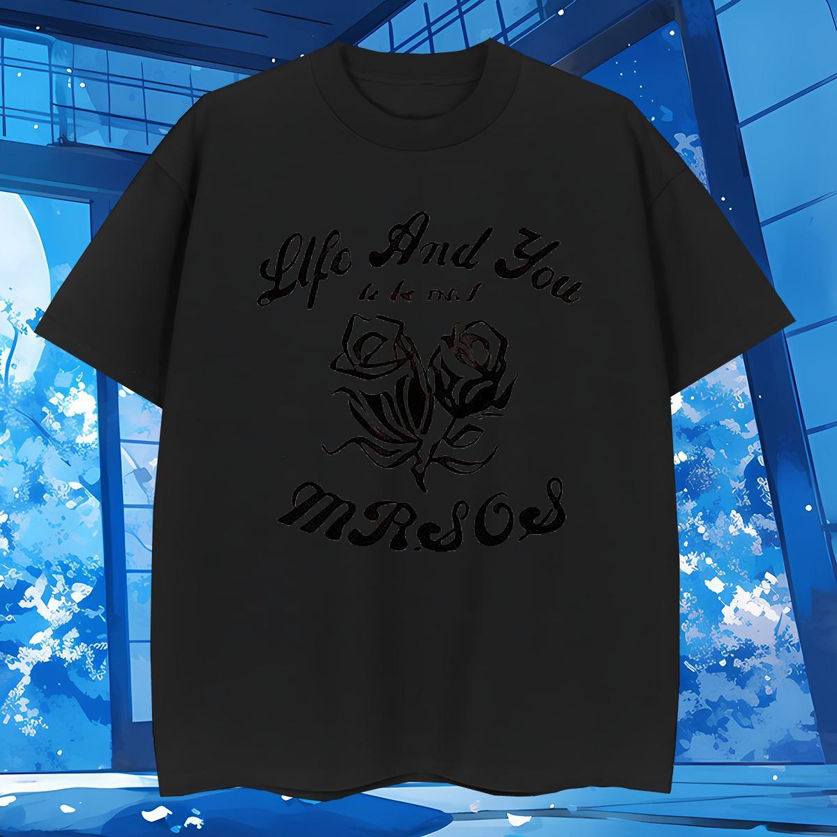 T-Shirts for Men 100% Cotton 230g ROSE Spring Summer Breathable Short Sleeve Graphic Men Tops Tees Factory Direct TOP Quality Tee Shirt
