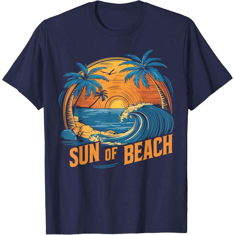 2025S Fashion Designer T Shirt For Mens Sun Of Beach Trcal Ocean Wave Surfing Paradise T Shirt Shirts Tshirt Graphic Tee Casual Tops Clothes Short Sle