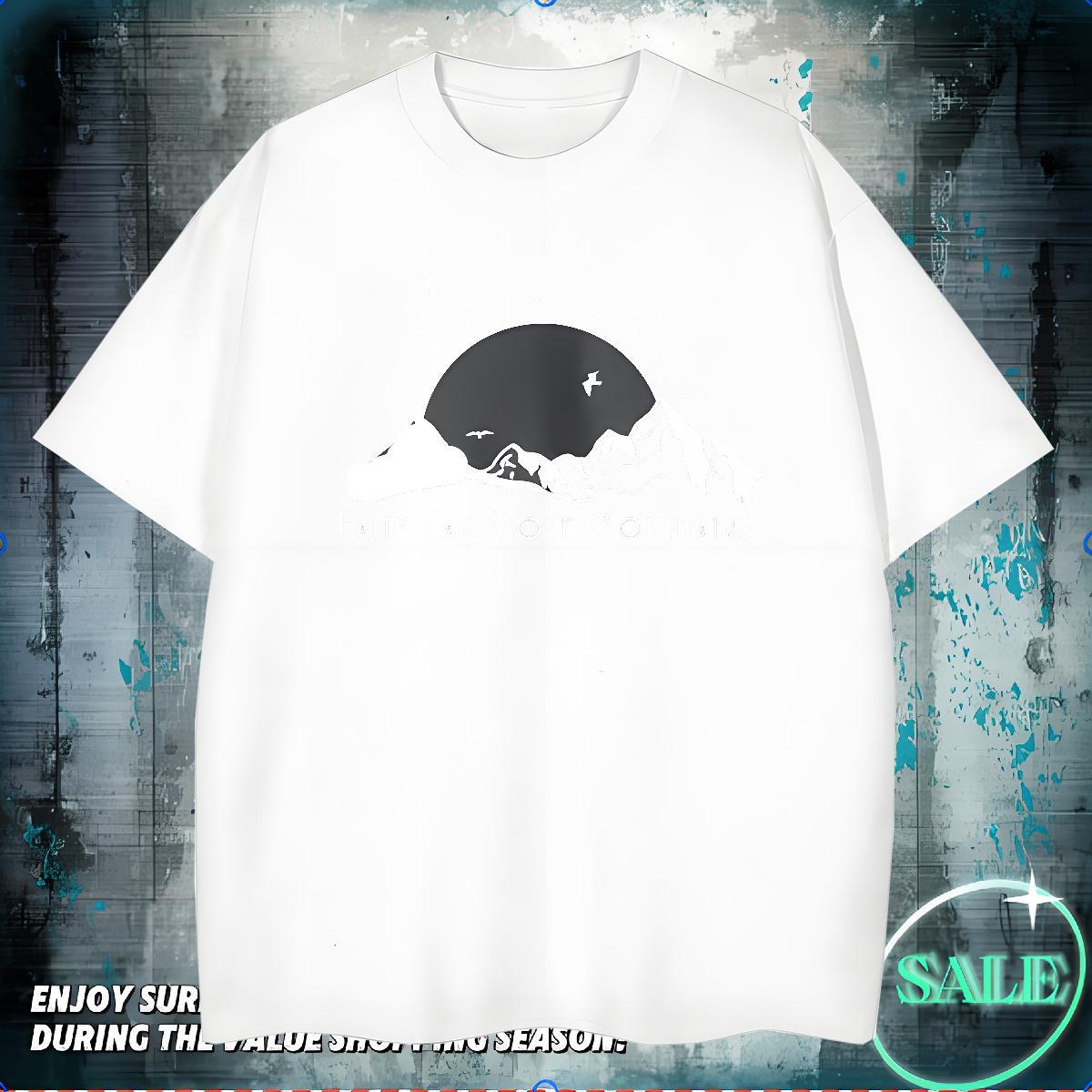 T Shirt For Man 100% Cotton 230g bird Casual Short Sleeve Soft White Plus Size Tshirts New Designer Tops Shirt