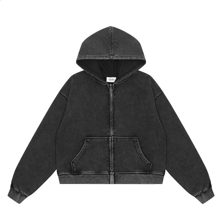 Hip Hop Extra Large Black Casual Sweatshirt Spring Autumn Laundry Bag Zipper Hoodie w240826