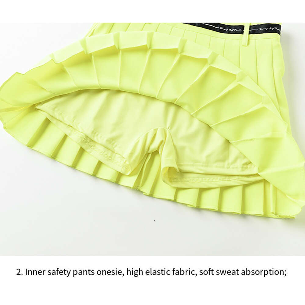 Athletic Golf Half Skirts,Women Tennis Sports Skirt,Golf Equipment,High Waist Breathable Pleated Skirt With Safety Pants ,