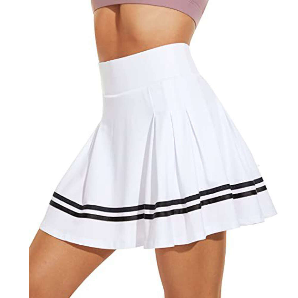 Tennis New Women'S Pleated Belt Pocket Built-In Shorts Golf Yoga Fiess High Elastic Girl Sweatpants Skirt