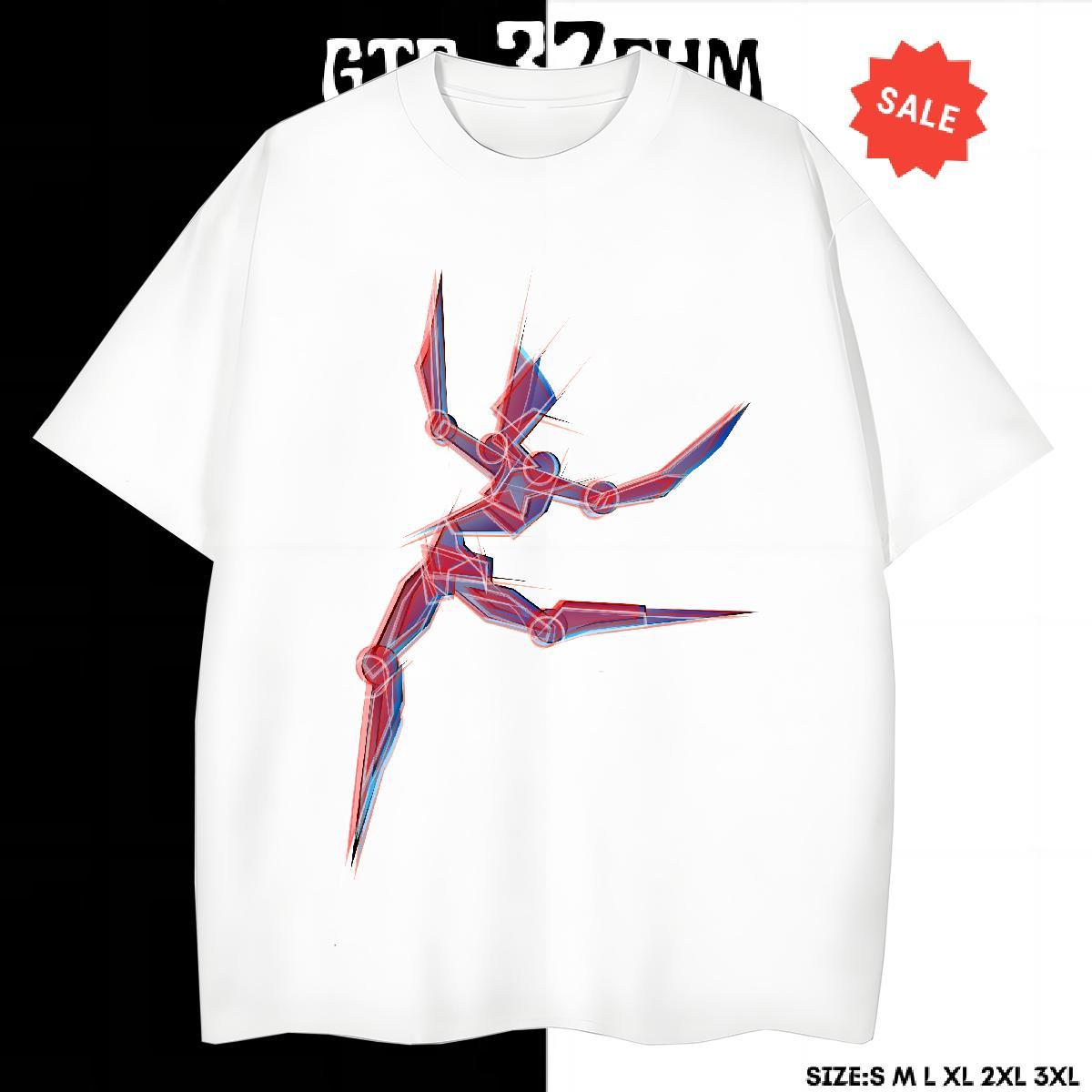 Soft Men Clothes T-Shirt Anime Printing Street 230g 100% Cotton Custom Big Size Round Neck Short Sleeve ET T-Shirts 2024 New Top Tees
