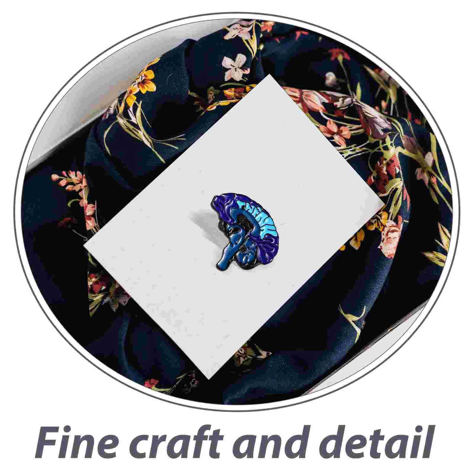 4 Scarf Clips Unique Brain Enamel Womens Brooch Body Brooch Cartoon Corset Hat Decorative Clothing Rotation W240815
