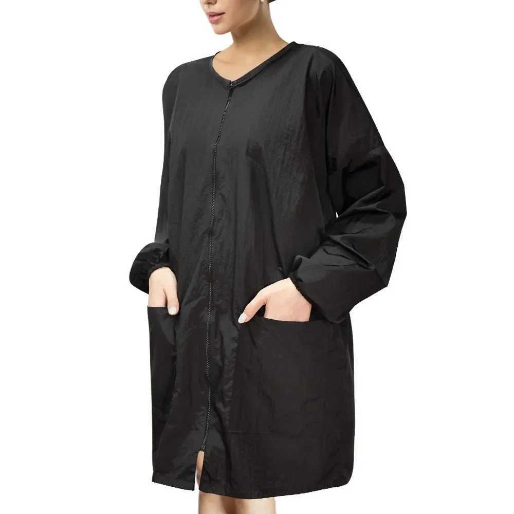 Hairdressing long sleeves haircutting shawls waterproof hairdressers cutting dresses anti-static hairstyles fabric salons W240814
