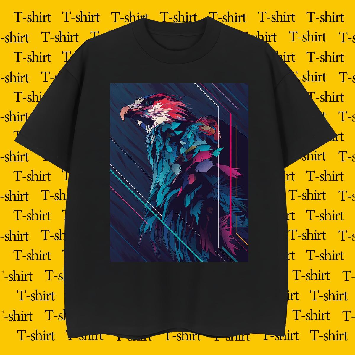 Unisex Men Tees Sports Casual 230g 100% Cotton Custom Print Oversized Breathable eagle T Shirts Men Stylist Wear