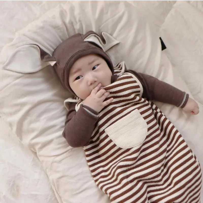 MILANCEL 2022 Autumn New Baby Pajama Striped Toddler Boys Sleeping Bag Infant Sleep Wear Y240814