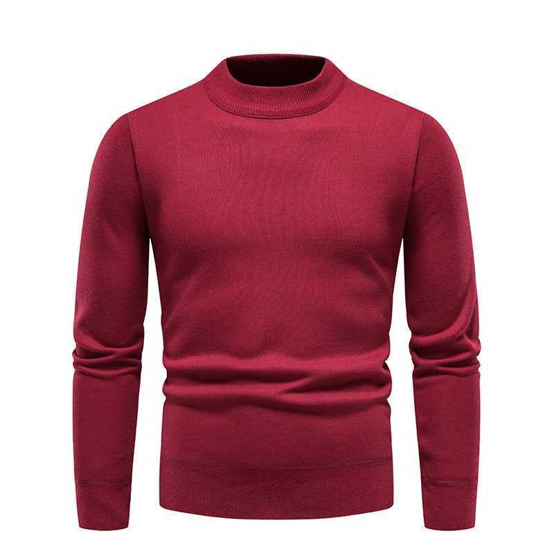 Sweater Men Autumn Winter Jumper Fleece Thickened New Korean Knitwear O-neck Solid White Black Cold Blouse Bottom Shirt ClothesXJ240814