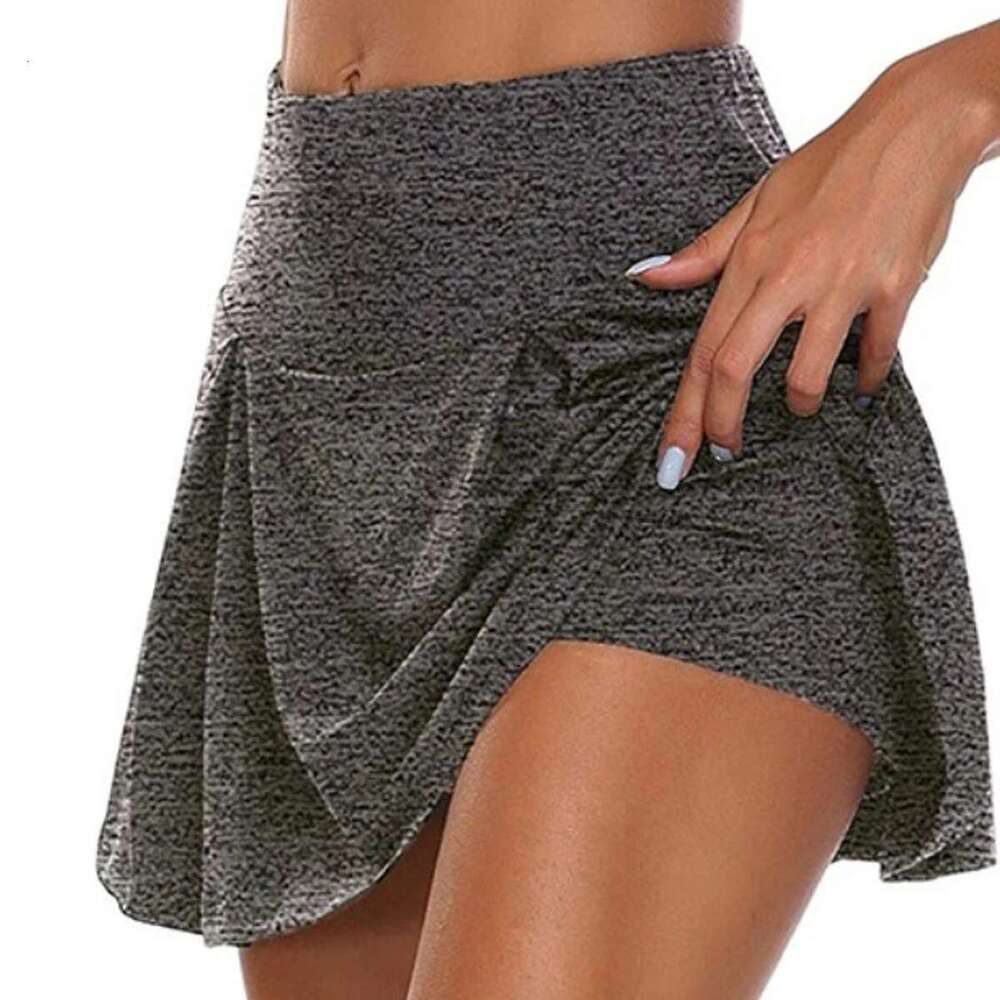 for 2024 Women Dance Solid Sports Skirts Female Tennis Running Skort Active Athletic Yoga Fiess Skirt Short