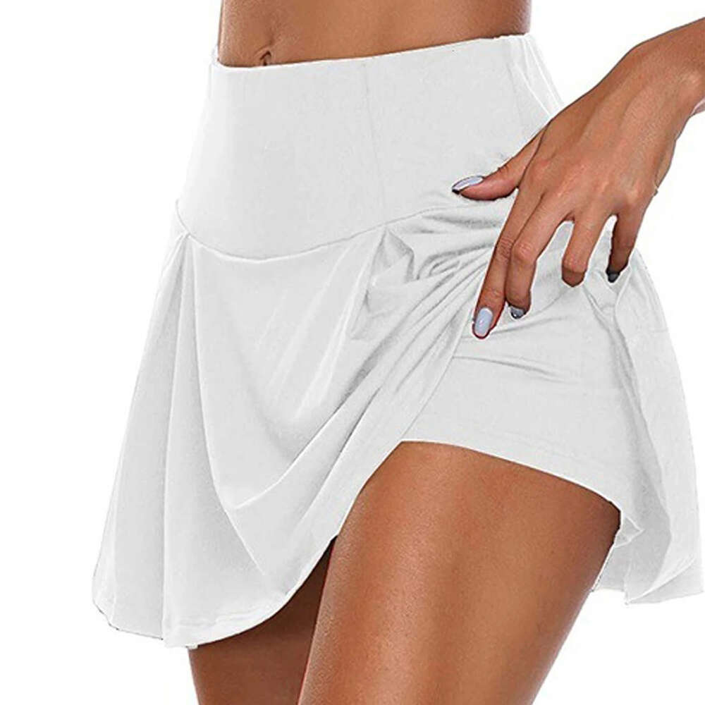 for 2024 Women Dance Solid Sports Skirts Female Tennis Running Skort Active Athletic Yoga Fiess Skirt Short