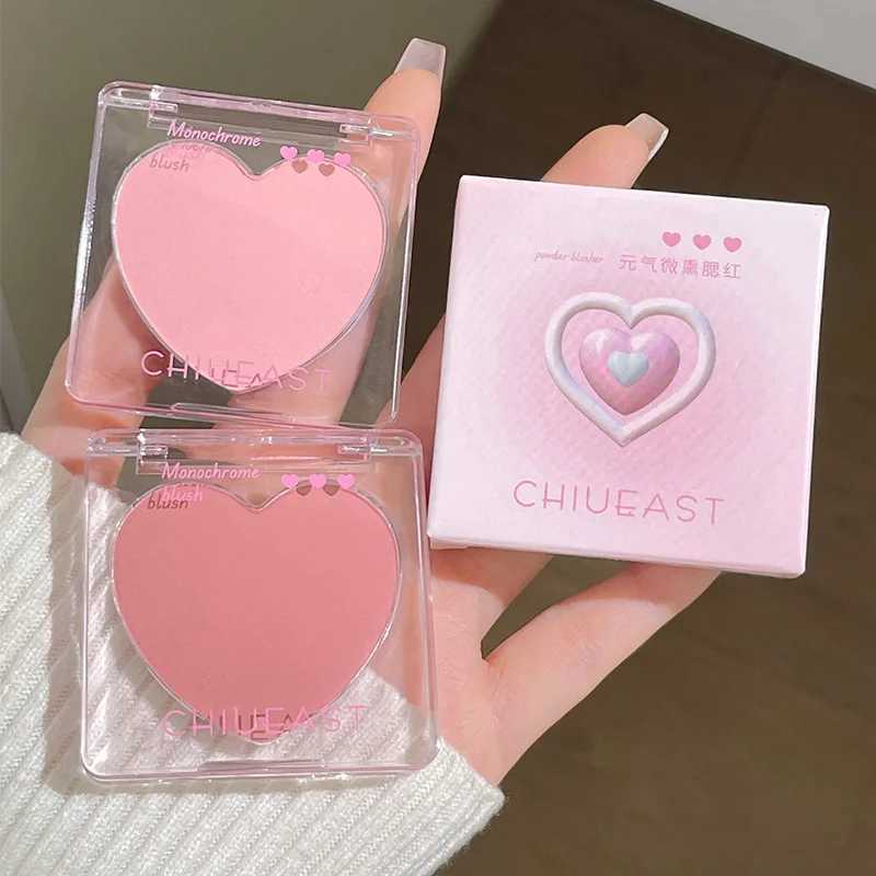 Love Powder Blusher Long-lasting Natural Matte Cheek Contour Tint Peach Pink Facial Blusher Cosmetics Single Color Blush Palette Y240815